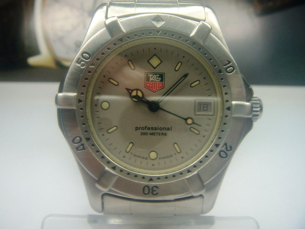 TAG HEUER 200M PROF 2000 QUARTZ ALL STEEL MIDSIZE WATCH 962.213R 