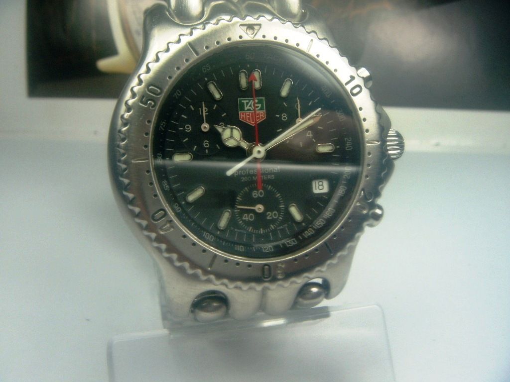 TAG HEUER PROFESSIONAL S/EL CHRONOGRAPH DATE QUARTZ MENS WATCH 