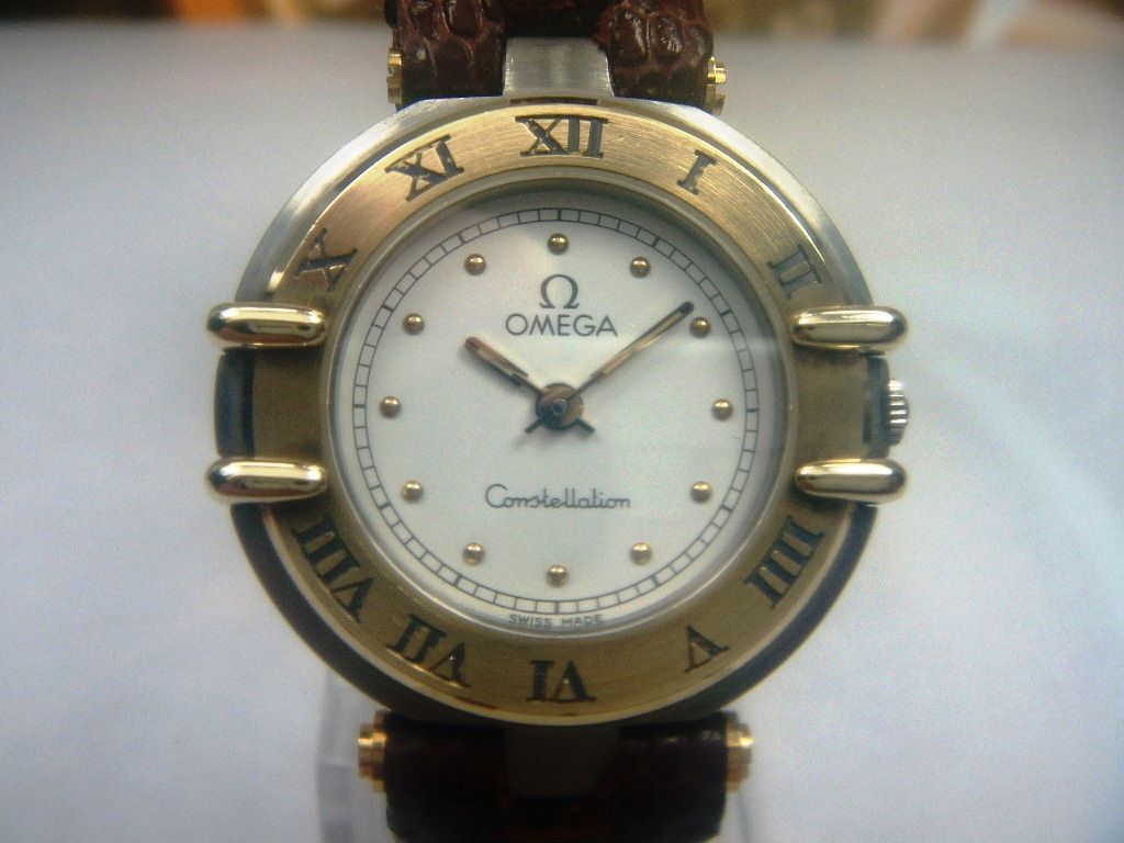 OMEGA CONSTELLATION 18K/SS QUARTZ LADIES WATCH  