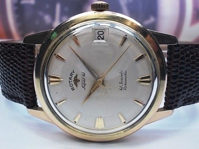COLLECTIBLE ROTARY SUPER 41 DATE PLATED 41J ROTOMATIC MEN'S WATCH | eBay