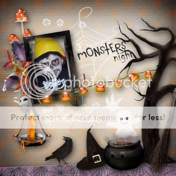Happy Halloween Collection - layout by Pelzi