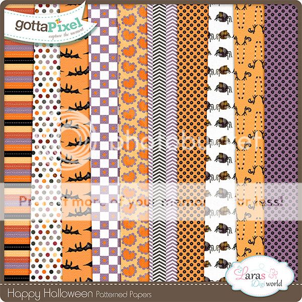Happy Halloween Patterned Papers