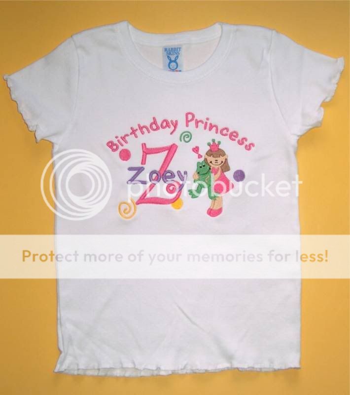 Personalized PRINCESS & FROG Name or Birthday Shirt  
