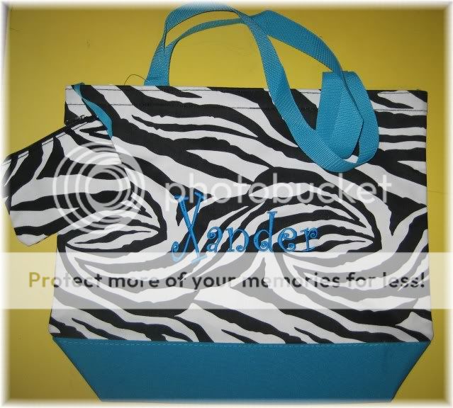   Dot or Zebra LARGE TOTE BAG Wedding Shopping Baby Dance Gym  