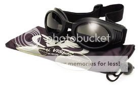 Motorcycle, Skydiver ATV Aviator Goggles Kit CL&SM lens  